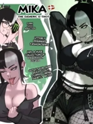 米卡 - 哥特影响者女朋友