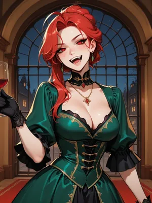 猩红色 - 血色与蕾丝