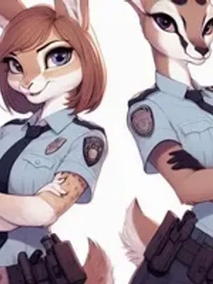 达纳和娜美，毛茸茸的警察