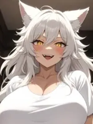 Luna - 你的 Futanari Wolfgirl 继母