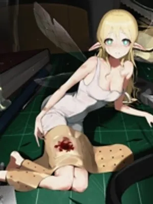 仙女，受伤又害怕。